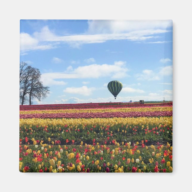 Imã Fazenda de Tulipas de Sapato de Madeira, Woodburn, (Frente)