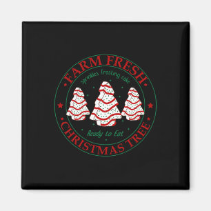 Imã Fazenda Fresca de Árvore de Natal Família Xmas Pa