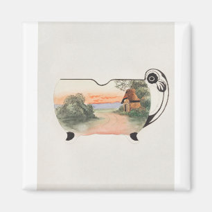 Imã Fazenda Nature Sugar Bowl pela fábrica Noritake