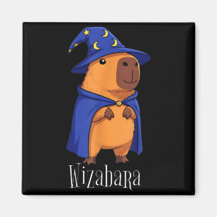 Imã Fazendário Capivara Fantasia de Bruxo Wizabara Grá
