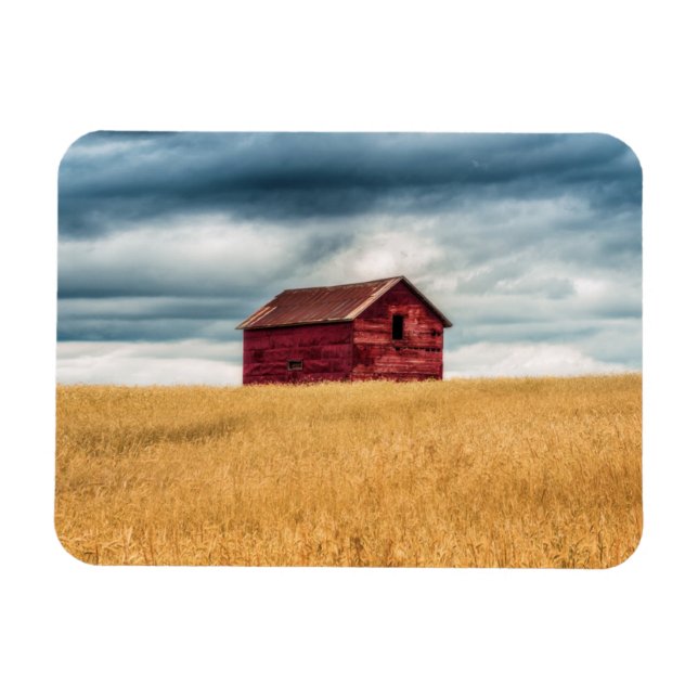 Ímã Fazendas | Antigo Barn Vermelho (Horizontal)