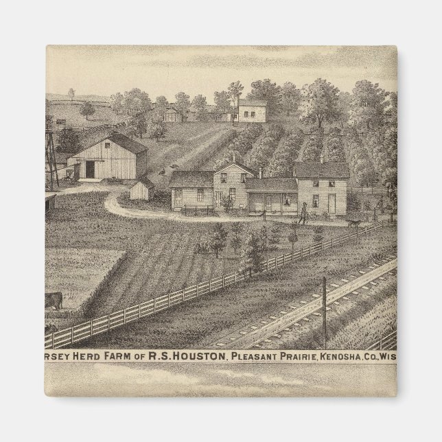 Imã Fazendas leiteiras de RS Houston e WC White (Frente)