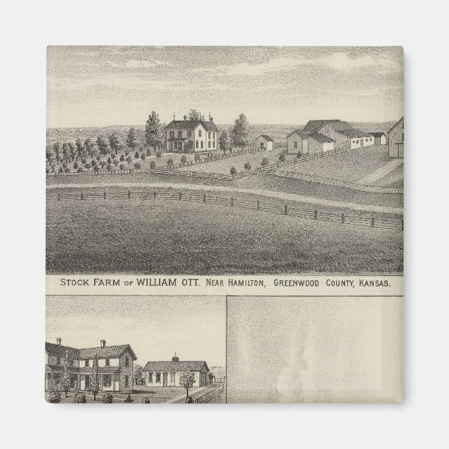 Imã Fazendas no condado de Greenwood, Eureka, Kansas (Frente)