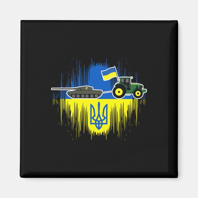 Imã Fazendeiro Ucraniano Rouba Tanque Bandeira da Ucrâ (Frente)