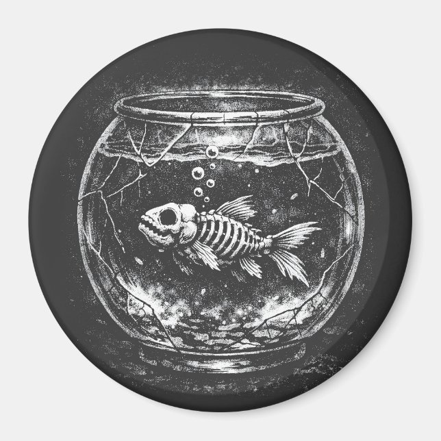 Imã "Fazendo Grande" - Peixe Dourado por BurnsInHell (Frente)