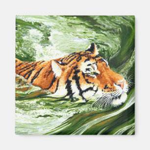 Imã Fazendo ondas - ímã do tigre da natação
