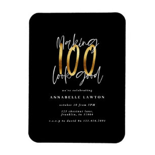 Ímã Fazer 100, parece um bom convite de aniversário e