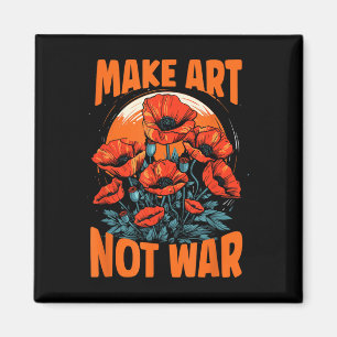 Imã Fazer A Arte Não Crescer Poppies Para Artistas Da