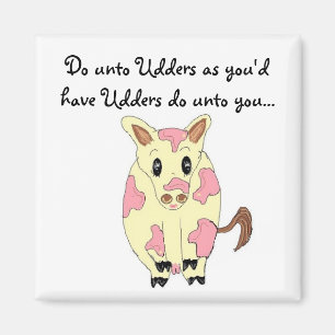 Imã Fazer ao Udders Cow Engraçado