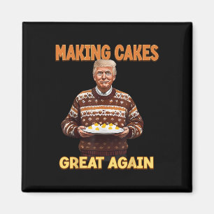 Imã Fazer Cakes Excelente Novamente Engraçado Trump Le