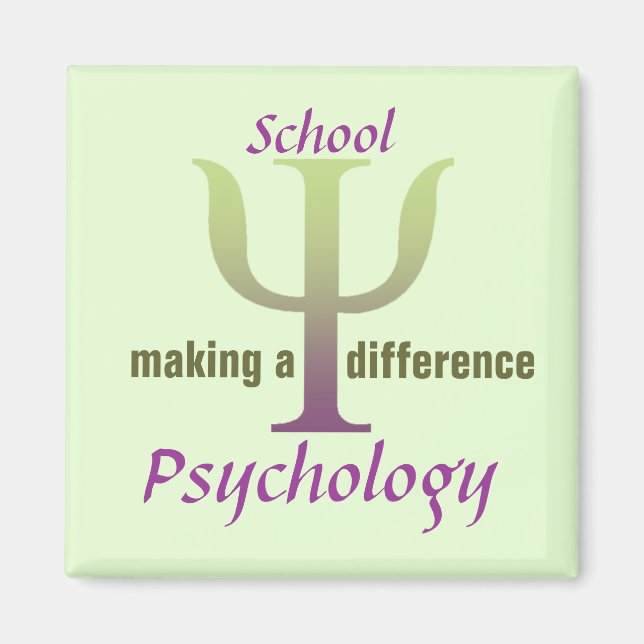 Imã Fazer de psicologia escolar um ímã de diferença (Frente)
