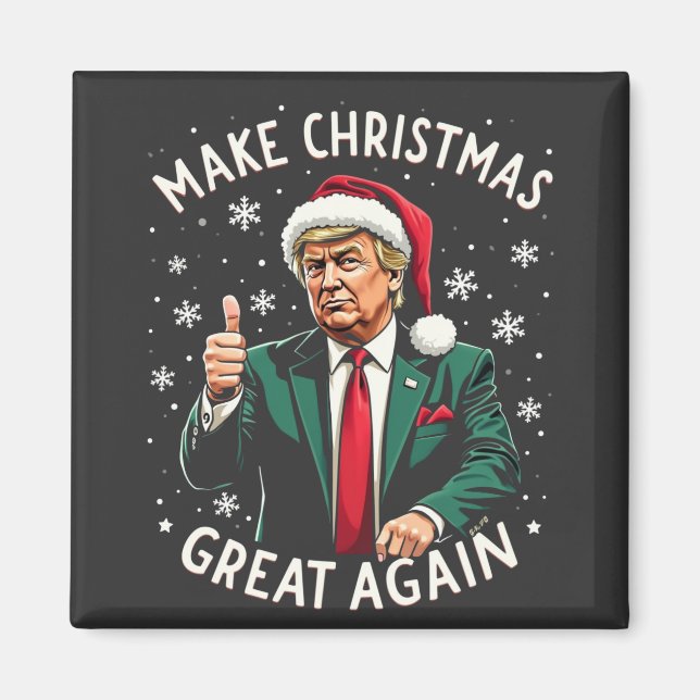 Imã Fazer Excelente De Natal Novamente Feio Trump Do S (Frente)