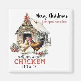 Imã Fazer galinha lista duas vezes engraçado personali