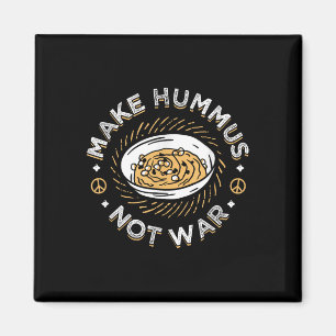 Imã Fazer Hummus Não Guerra Vegan Vegetariana Espalhar