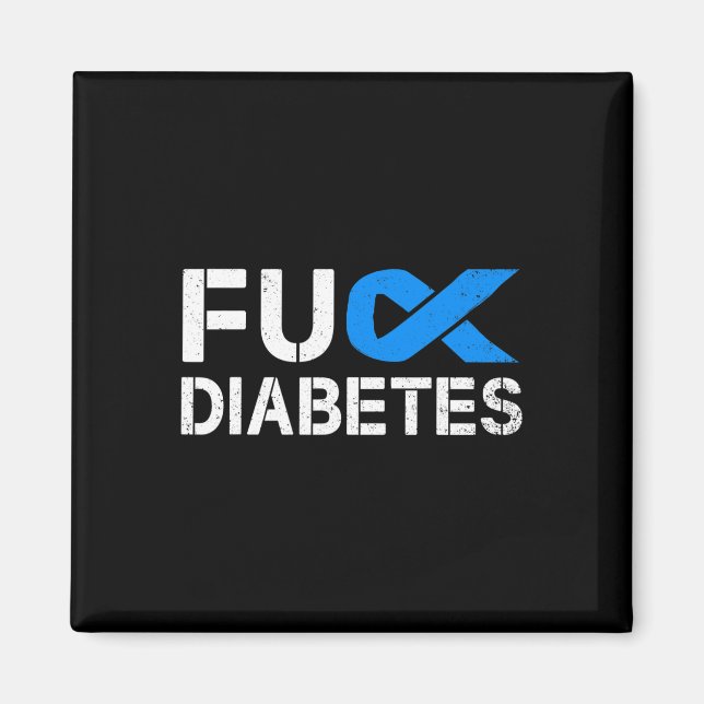 Imã Fck Diabetes Sensibilização Friso Tipo 1 Um Dois 2 (Frente)