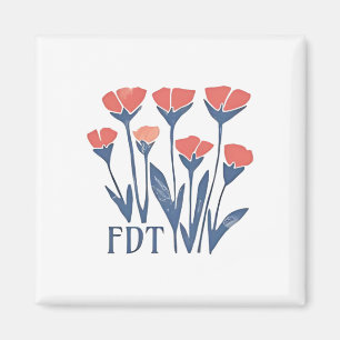 Imã FDT Floral Wreath Feminina Subtil Boho Anti-Trump