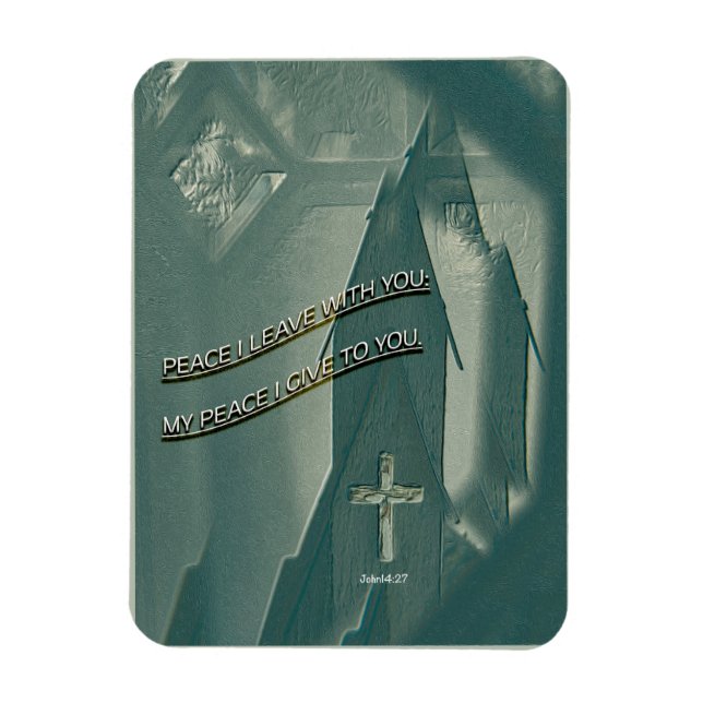 Ímã Fé cristã religiosa Paz Eu Deixo com Você  (Vertical)