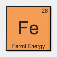 Fe - Energia de Fermi Símbolo de Elemento de Quími
