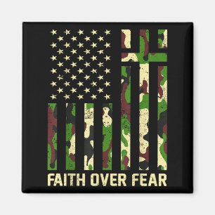 Imã Fé Sobre o Medo Camuflagem da Bandeira Americana C