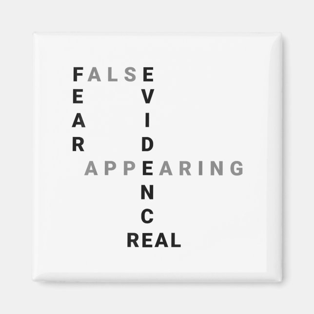 Imã Fear False Evidence Appearing Real Motivational  (Frente)
