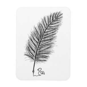 Ímã Feather Quill a voz dos pensamentos e emoções