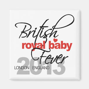 Imã Febre real britânica do bebê - príncipe George