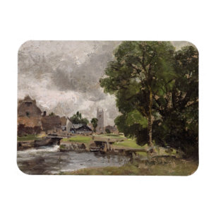 Ímã Fechamento e moinho de John Constable Dedham