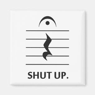 Imã Feche acima pela notação de música