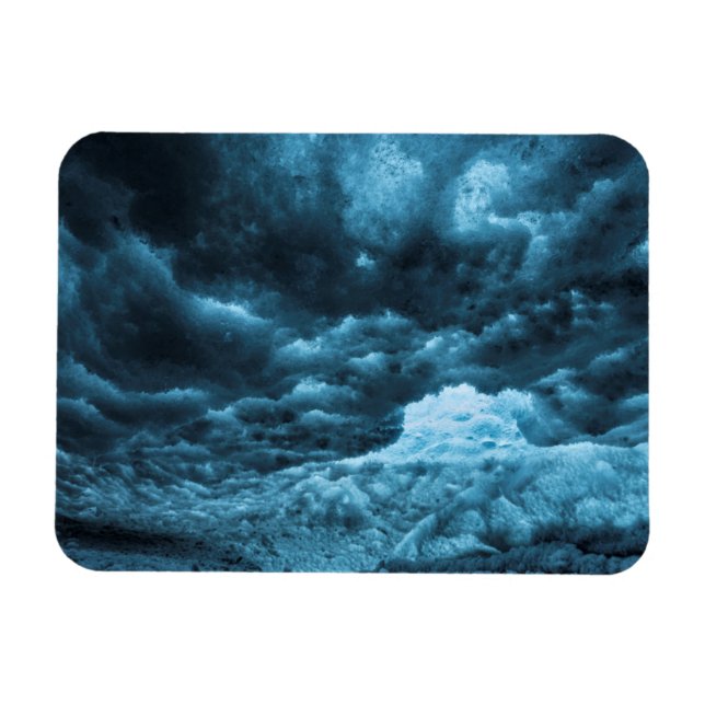 Ímã Feche o gelo azul, Islândia (Horizontal)