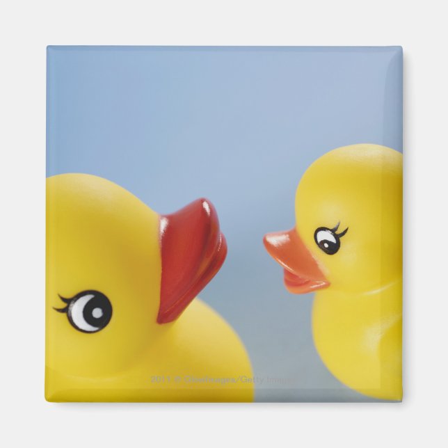 Imã Fecho de dois patos de borracha (Frente)