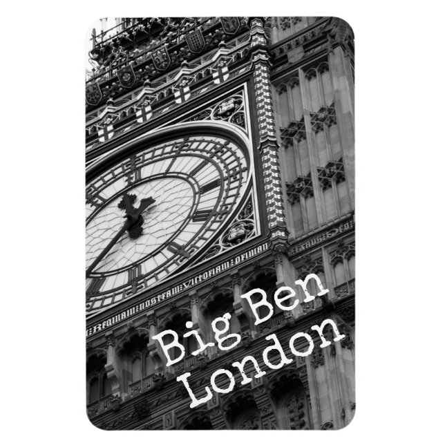 Ímã Fecho do Big Ben, Londres, personalizado (Vertical)