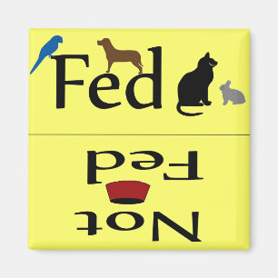 Imã Fed e não ímã dos animais de Fed