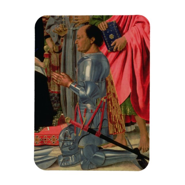 Ímã Federico da Montefeltro, detalhe do Brera Alt (Vertical)