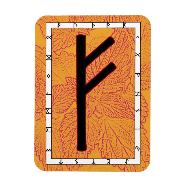 Ímã Fehu Viking Rune Magnet - Tornando-se! (Vertical)