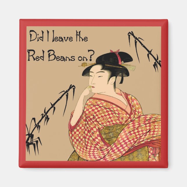 Imã Feijão Vermelho Japonês (Frente)
