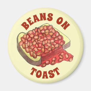 Imã Feijões assados com Comida de carne britânica torr