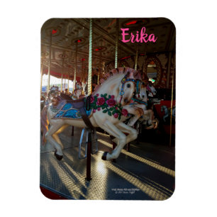 Ímã Feira de Carrossel Feliz-Jovem Cavalo