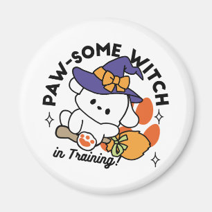 Imã Feiticeira de pata no treinamento - Cão de Hallowe