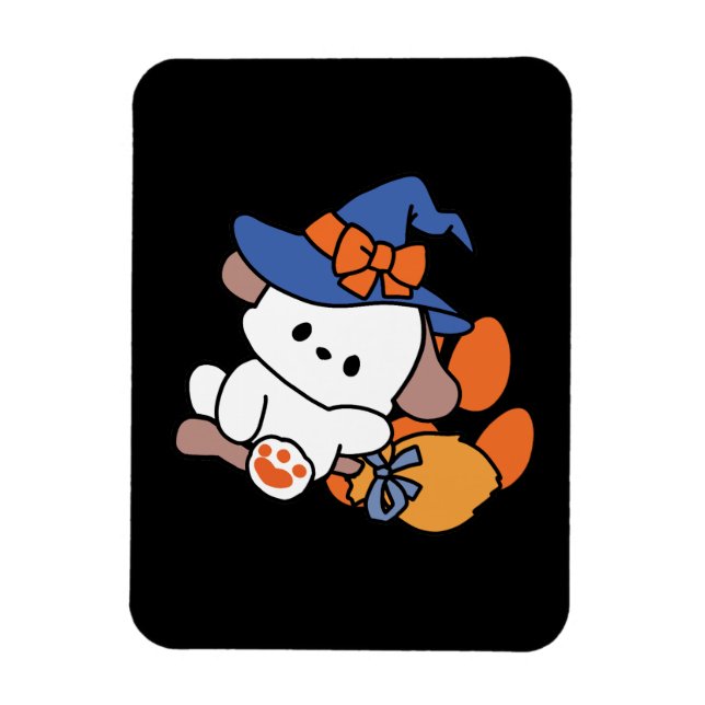 Ímã Feiticeira de pata no treinamento - Cão de Hallowe (Vertical)