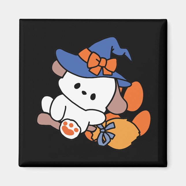 Imã Feiticeira de pata no treinamento - Cão de Hallowe (Frente)