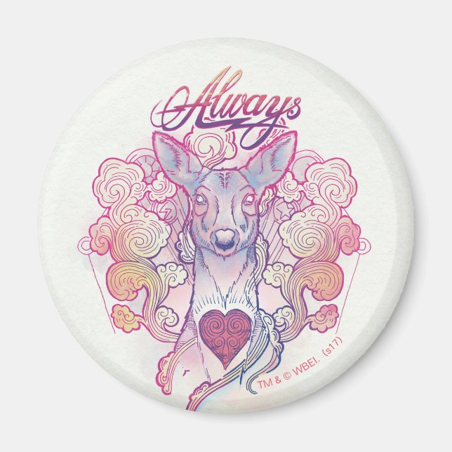 Imã Feitiço de Harry Potter | "Sempre" Doe Patronus (Frente)