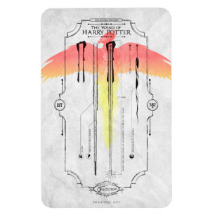 Ímã Feitiços de Harry Potter   Infográfico da Varinha 