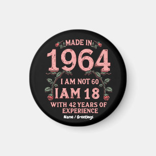 Imã Feito em 1964, eu não tenho 60, tenho 18 anos, com