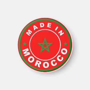 Imã feito na etiqueta do produto da bandeira de país