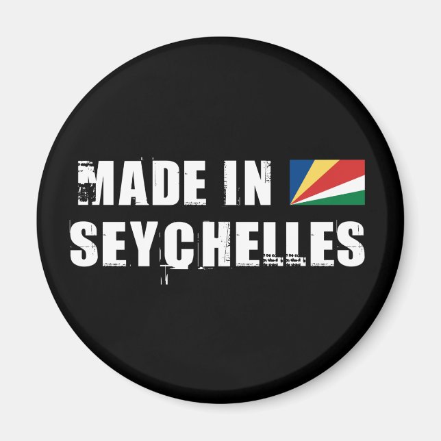 Imã Feito nas Seychelles (Frente)