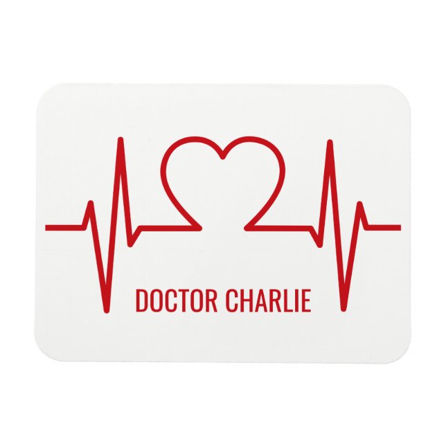 Ímã feito sob encomenda do nome & da ocupação do (Horizontal)