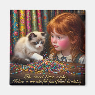 Imã FELICE ~ FELIZ ANIVERSÁRIO Gatinha ~