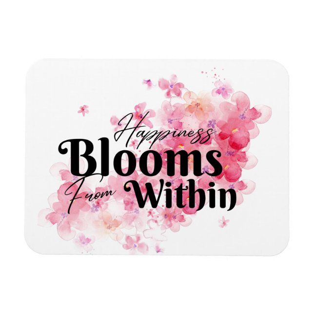 Ímã Felicidade Bloomia de Dentro (Horizontal)
