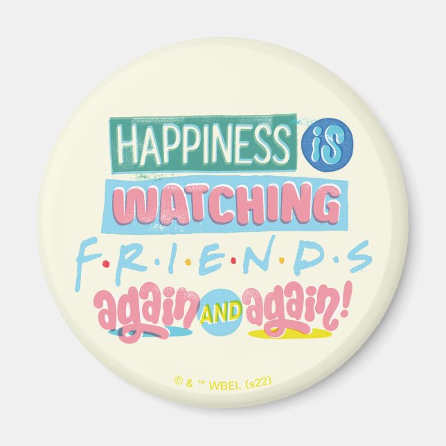 Imã Felicidade está assistindo aos AMIGOS™ de novo e d (Frente)