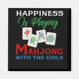 Imã Felicidade Está Jogando Mahjong Com As Garotas